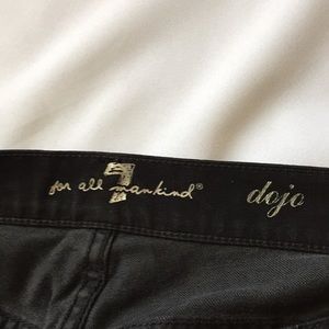 DOJO 7 for all Mankind almost black jeans